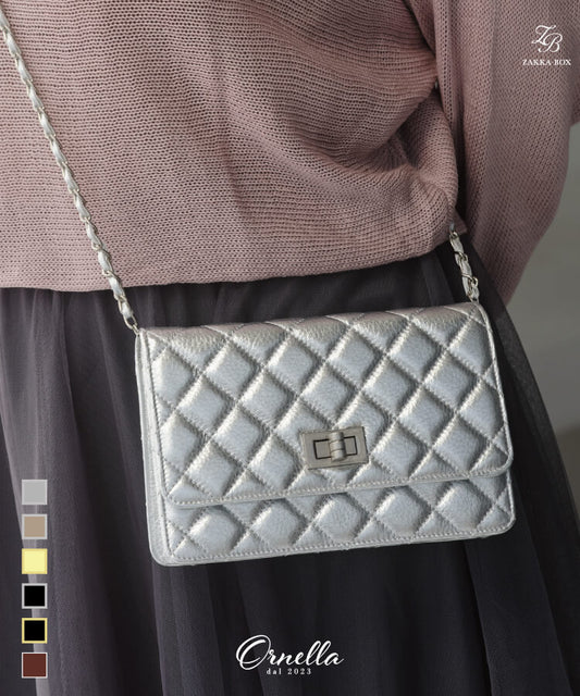 【ORNELLA/オルネラ】(NOVE-23)キルティングウォレットポシェット