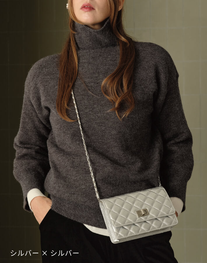 【ORNELLA/オルネラ】(NOVE-23)キルティングウォレットポシェット