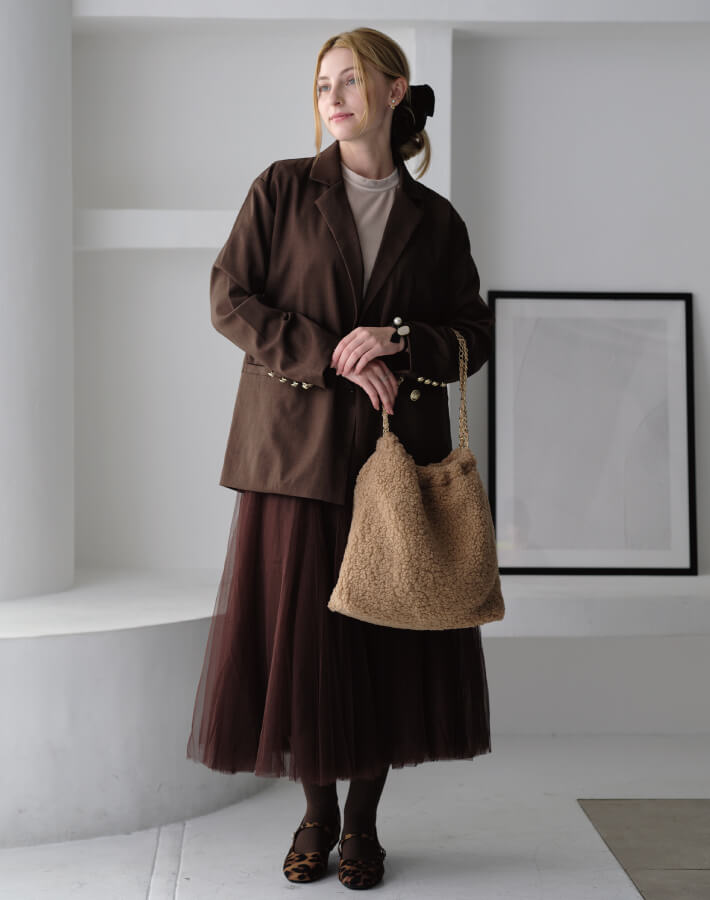 ボアチェーンバッグ