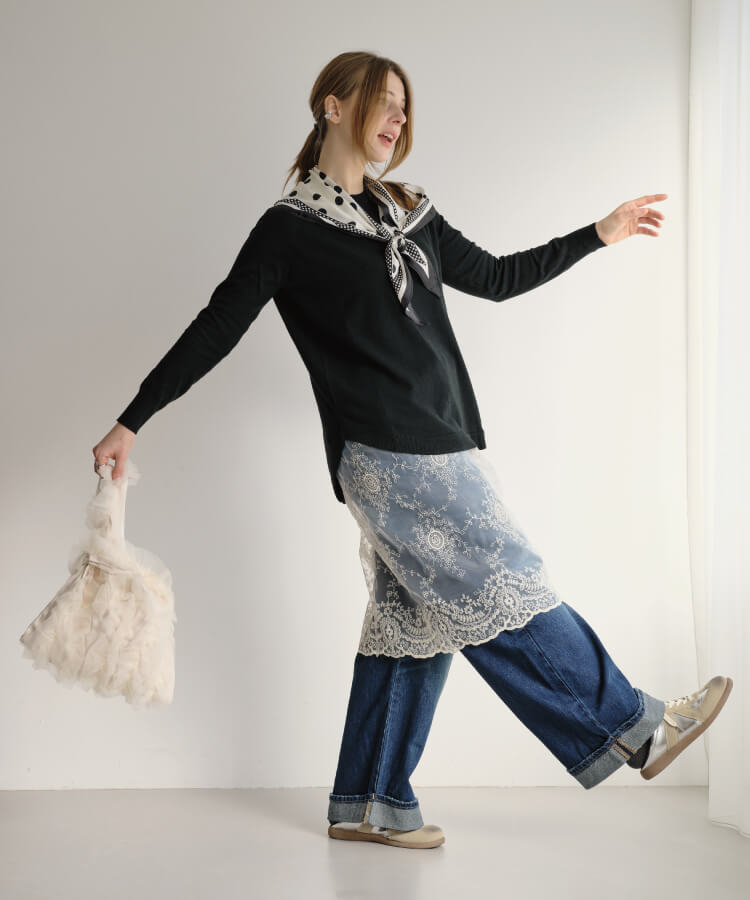 チュールフリルバッグ