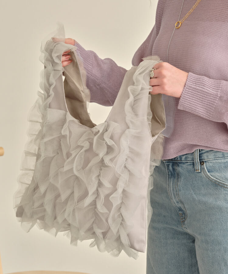 チュールフリルバッグ