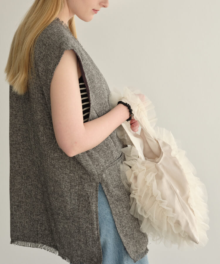 チュールフリルバッグ