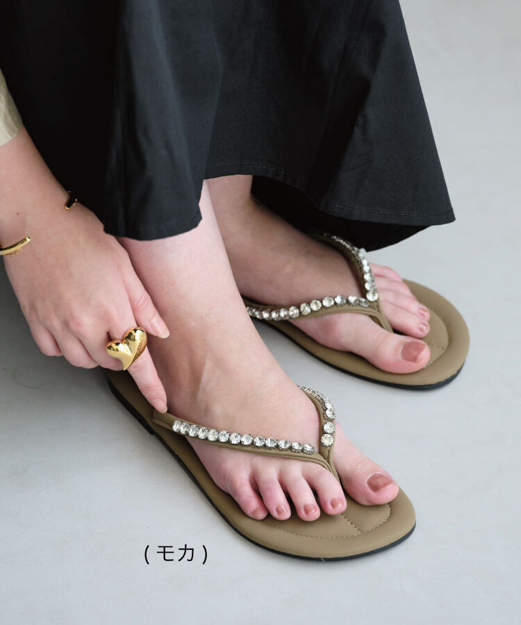 ラインビジュートングサンダル