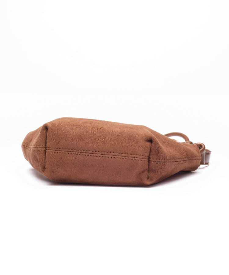 【新作早割★10%OFF】スウェードノットショルダーポシェット