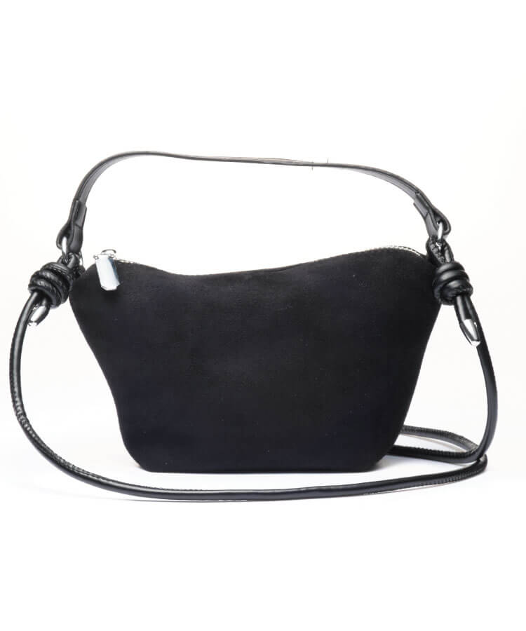 【新作早割★10%OFF】スウェードノットショルダーポシェット