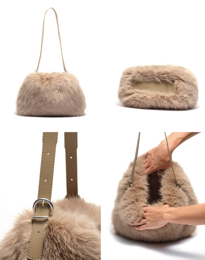 ボリュームファーショルダーバッグ