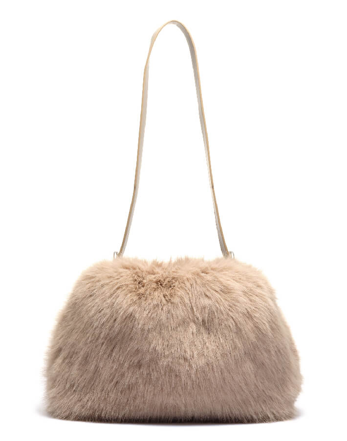 ボリュームファーショルダーバッグ