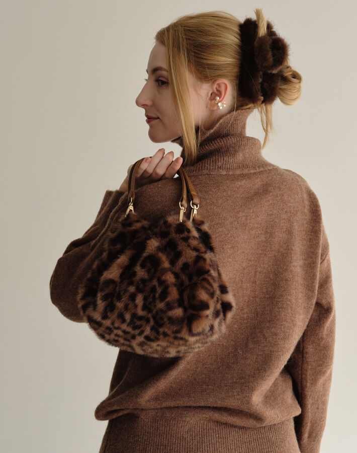 ポムポムファーバッグ