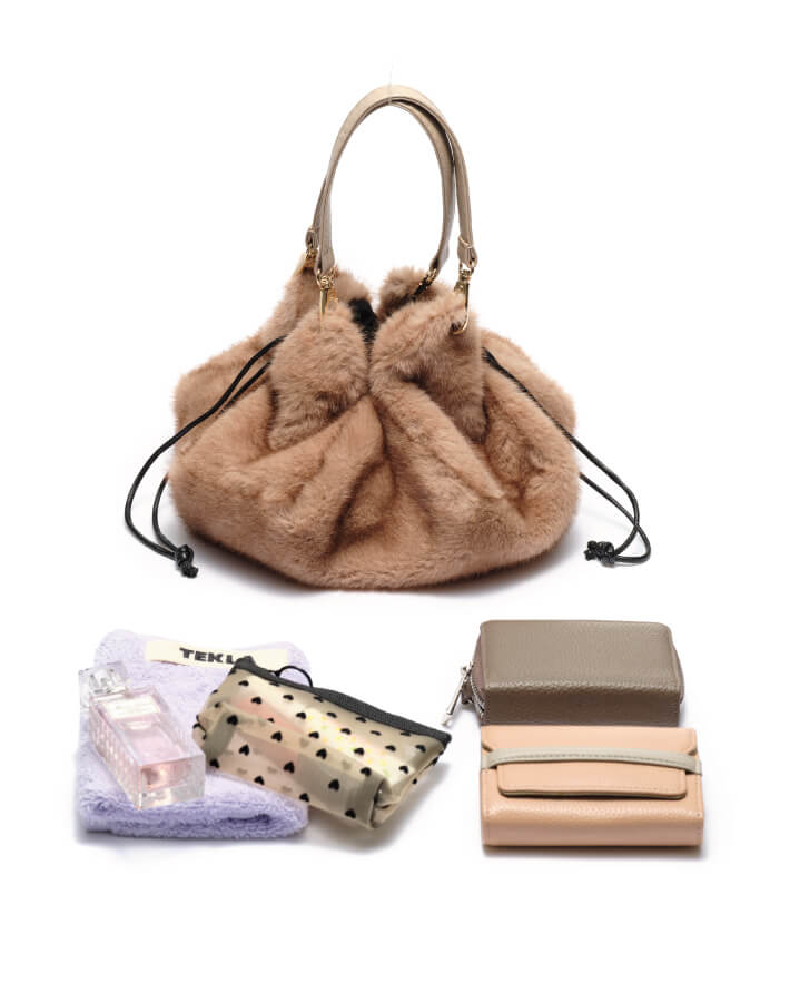 ポムポムファーバッグ