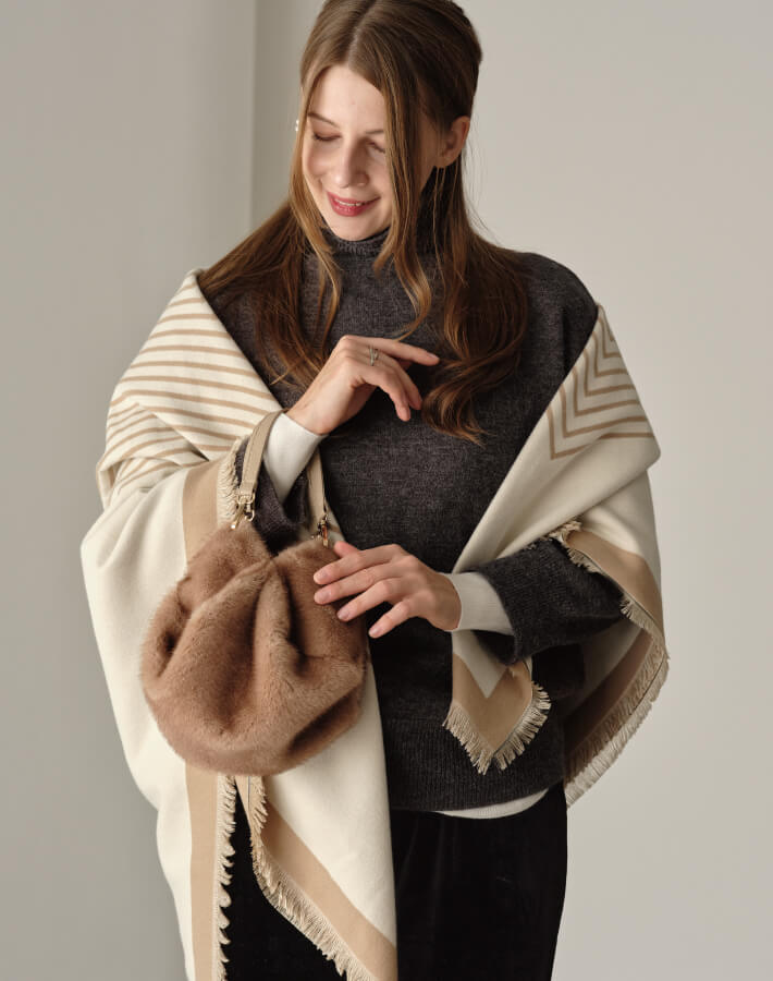 ポムポムファーバッグ