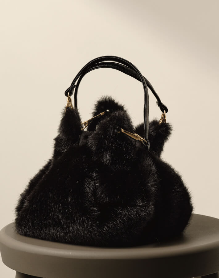 ポムポムファーバッグ