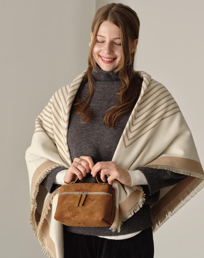 スウェ―ドバニティバッグ