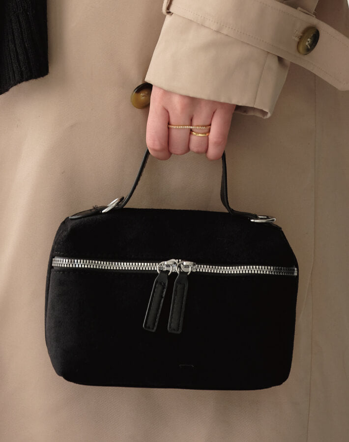 スウェ―ドバニティバッグ