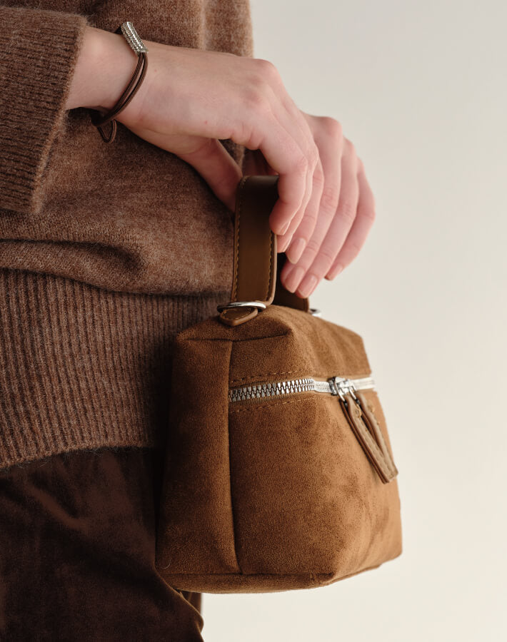 スウェ―ドバニティバッグ