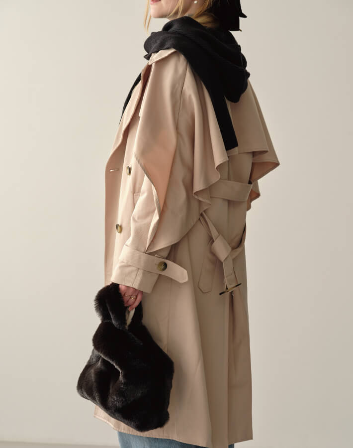 ファーワンハンドルバッグ