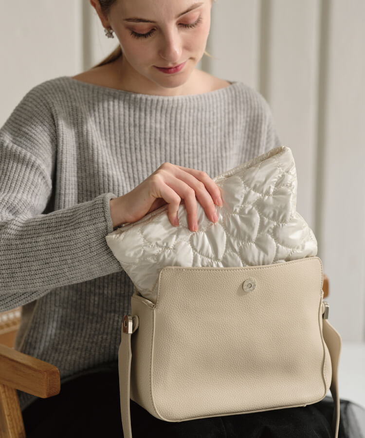 ハートクッションポーチ