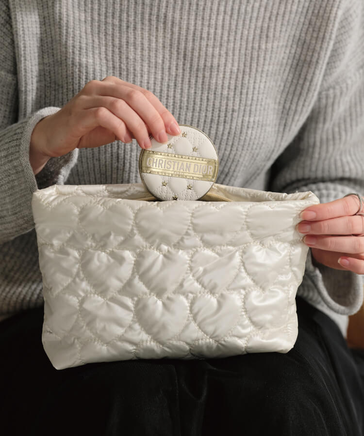 ハートクッションポーチ