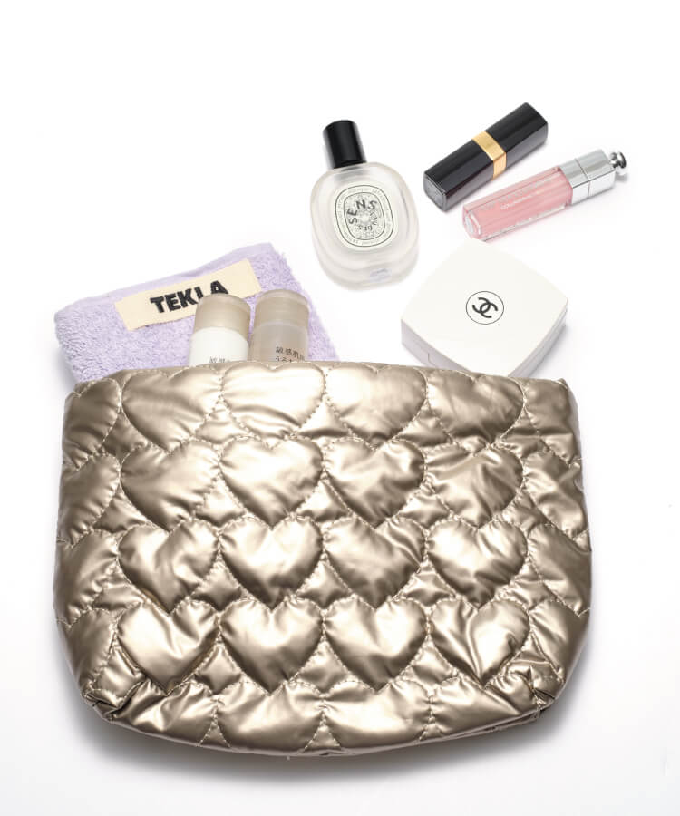 ハートクッションポーチ