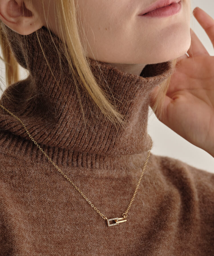 ツインリンクネックレス