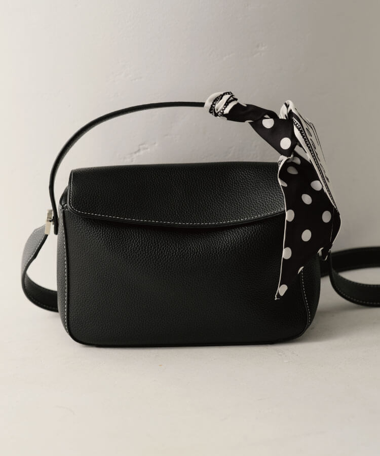 ドット柄リボンスカーフ