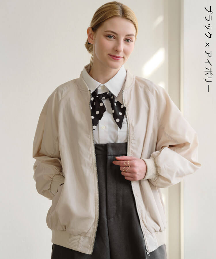 ドット柄リボンスカーフ