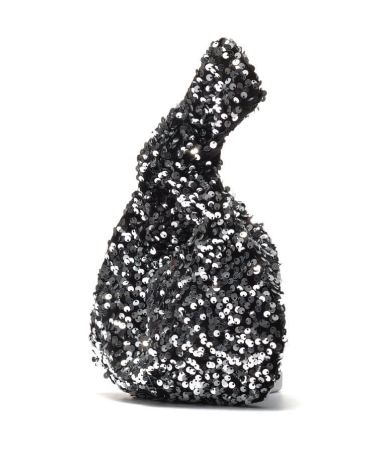 スパンコールハンドルミニバッグ