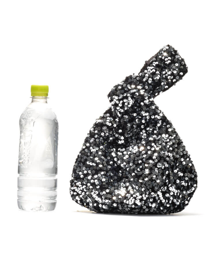 スパンコールハンドルミニバッグ