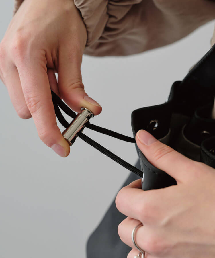 ナイロンキンチャクバッグ(ハートポーチ付き)