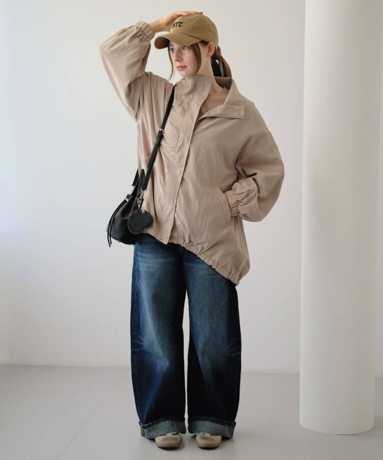 ナイロンキンチャクバッグ(ハートポーチ付き)