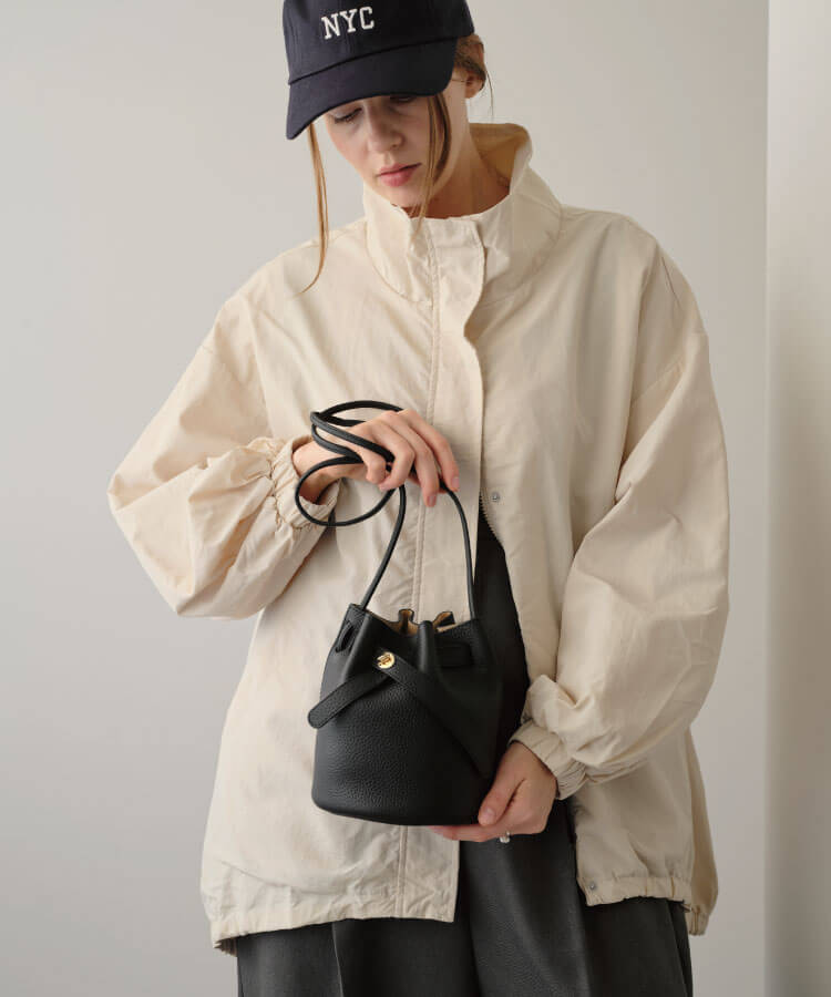 【30%OFF】リアルレザーキンチャクポシェット