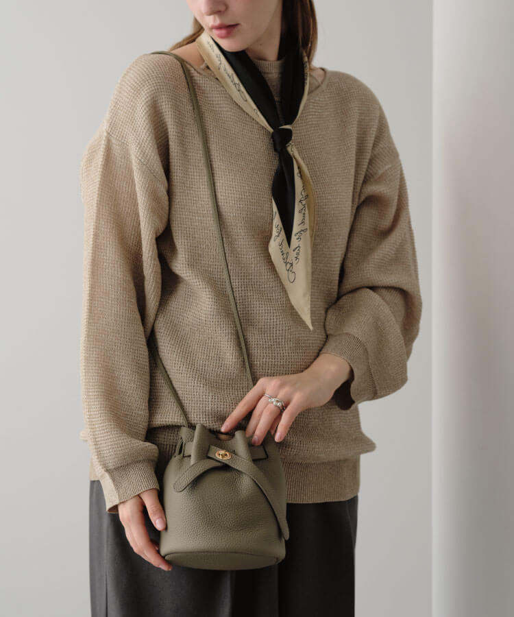 【30%OFF】リアルレザーキンチャクポシェット
