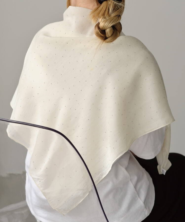 ビジューエアリーストール