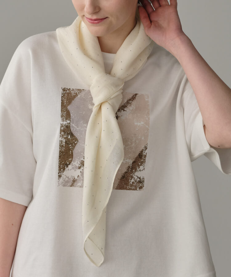 ビジューエアリーストール