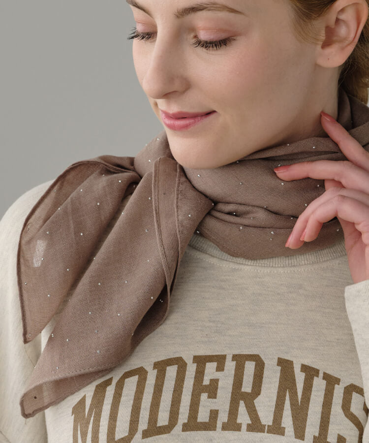 ビジューエアリーストール