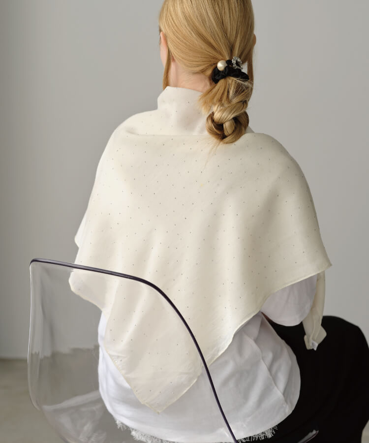 ビジューエアリーストール