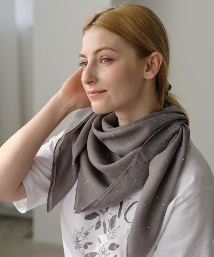 ビジューエアリーストール