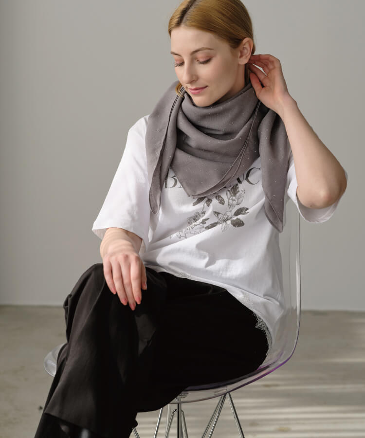 ビジューエアリーストール