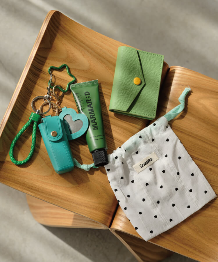 ハートPTきんちゃくポーチ