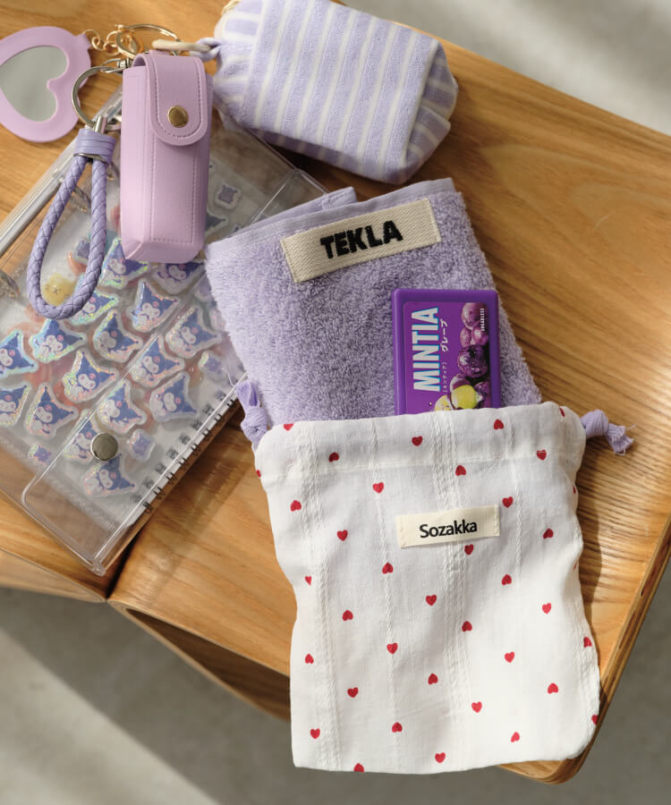 ハートPTきんちゃくポーチ