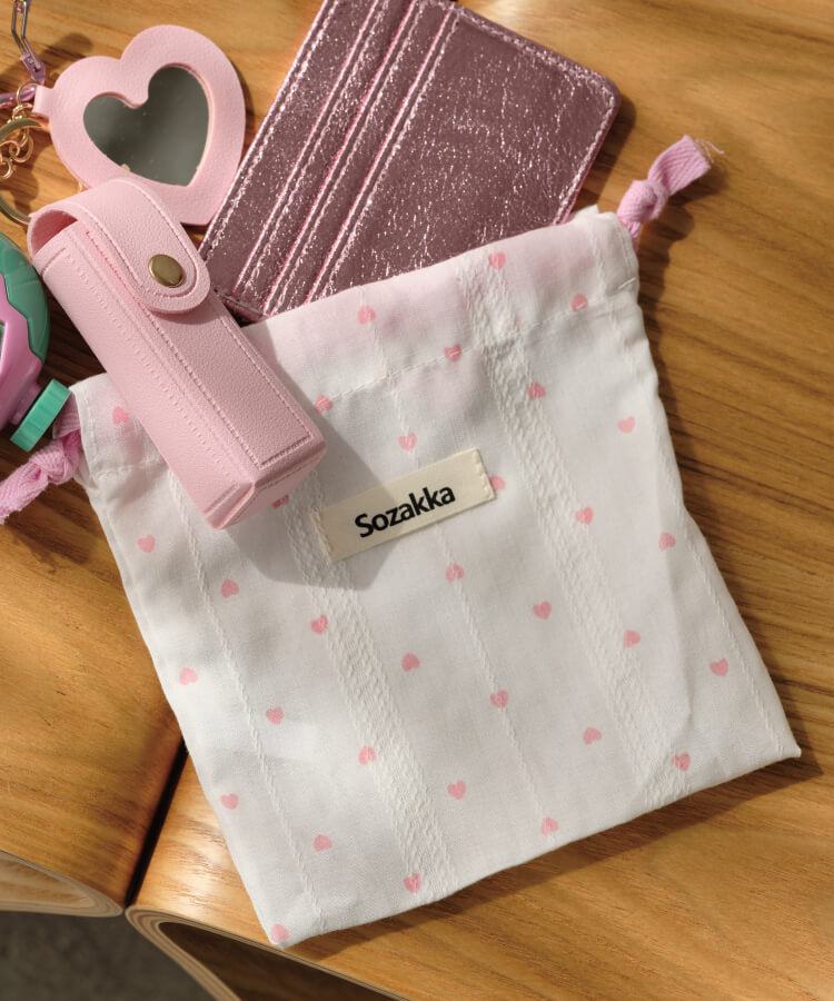 ハートPTきんちゃくポーチ