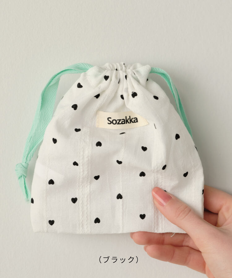 ハートPTきんちゃくポーチ