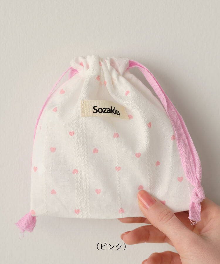 ハートPTきんちゃくポーチ