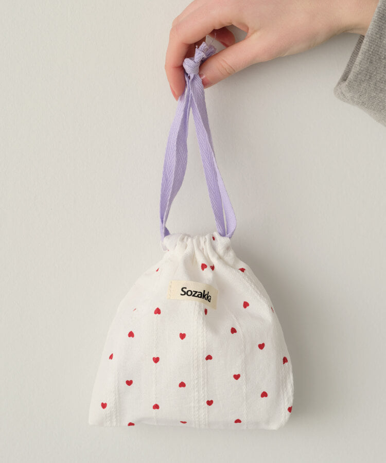 ハートPTきんちゃくポーチ