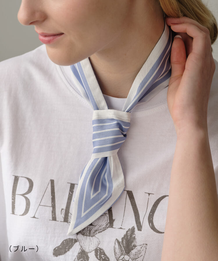 ストライプリボンタイ