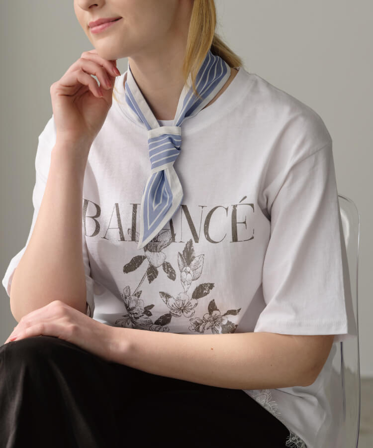 ストライプリボンタイ