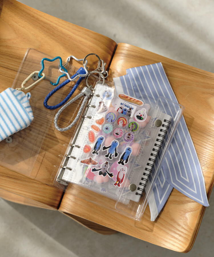 ストライプリボンタイ