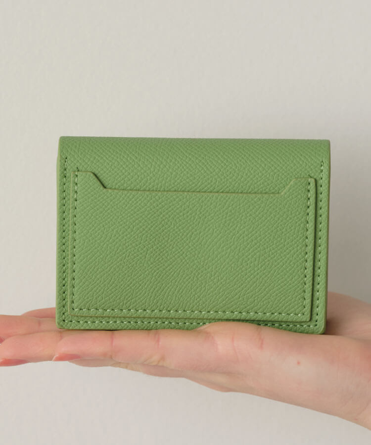 リアルレザーボタンカードケース