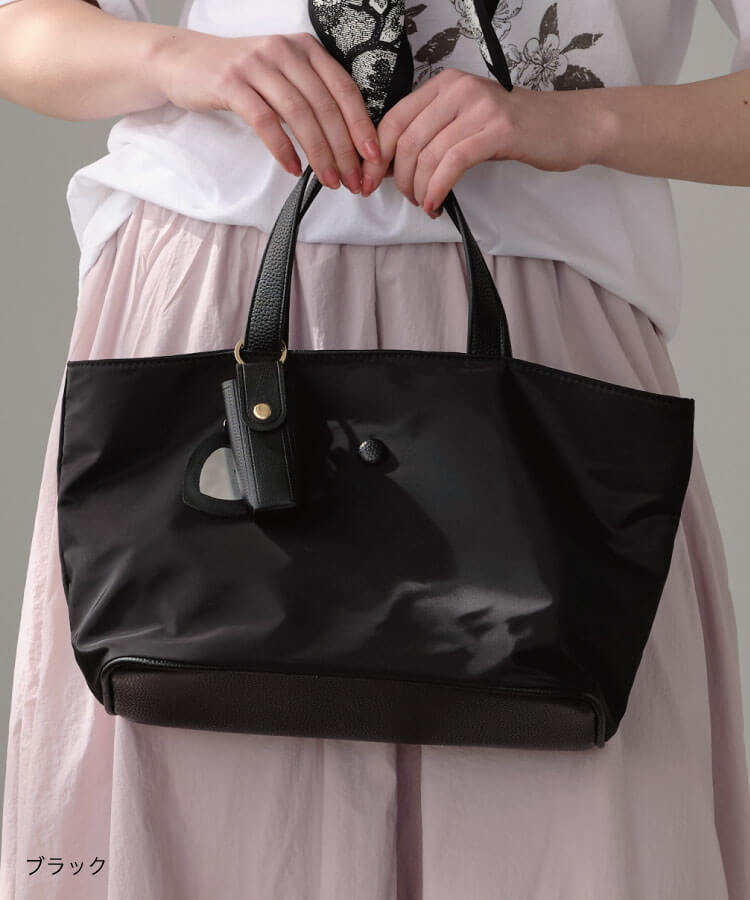 ナイロントートバッグ(リップケースチャーム付き)