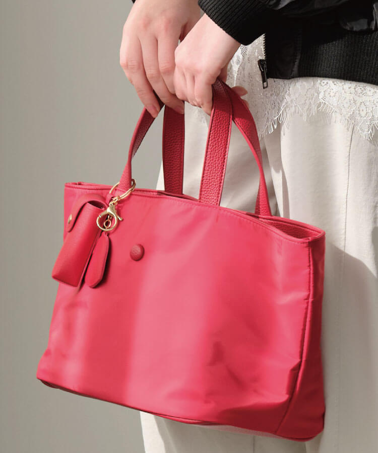 ナイロントートバッグ(リップケースチャーム付き)