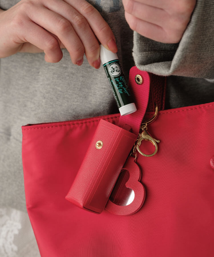 ナイロントートバッグ(リップケースチャーム付き)